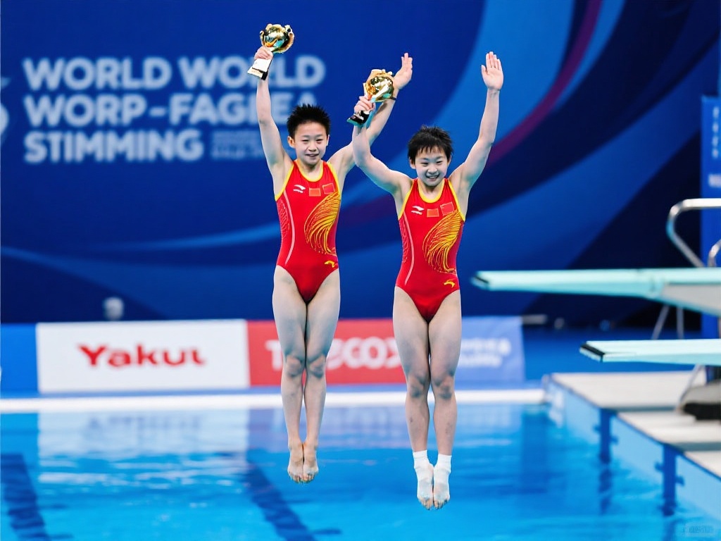 跳水世界杯总决赛全红婵陈芋汐双人10米台夺冠 世界跳水赛事总是能带来令人屏息的精彩瞬间