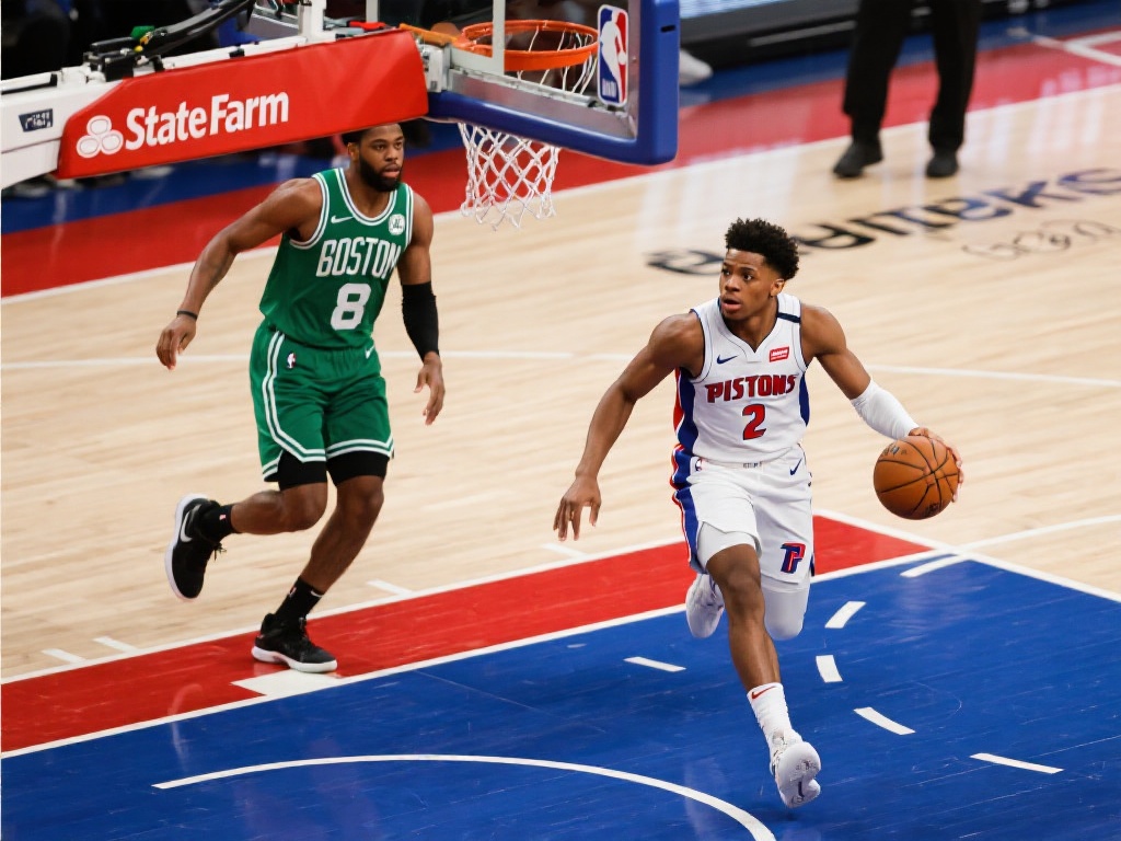 在系列赛的前几场比赛中，底特律活塞一度陷